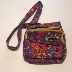 Blue and red rose Kavu bag